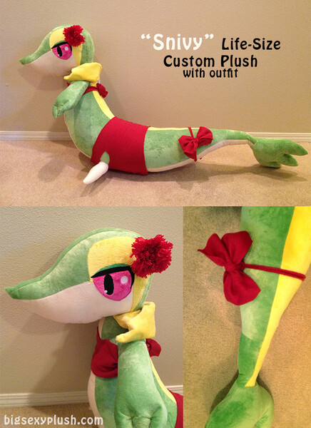 life size snivy plush