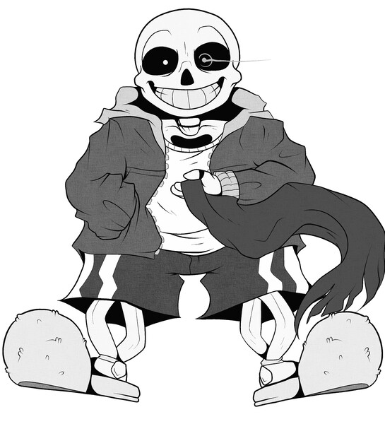 Undertale - Hardmode Sans( kinda spoilers?) by Deimion_J_ShadowWolf -- Fur  Affinity [dot] net