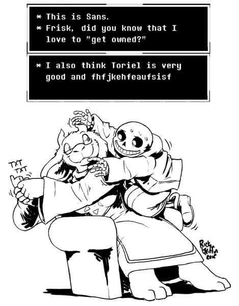 Undertale Toriel And Sans By Rickgriffin Fur Affinity Dot Net