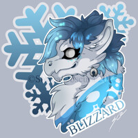 [Commission] Blizzard (Bust Badge)