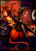 :FINISHED YCH: Light Read Halloween