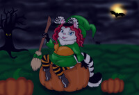 Halloween Chibi Witch Bun!