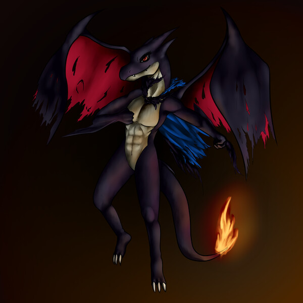 Mega Charizard Y(colored) by Tigerlilylucky -- Fur Affinity [dot] net