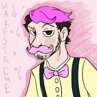Warfstache doodle