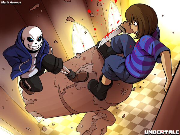 UNDERTALE Fighting Game  Sans vs Frisk 