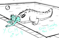 Gator Pool Toy TF YCH~ENDED