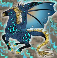 Demonic plague horse monster adopt-SOLD