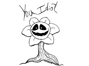 evil flowey (undertale)(icon)(my art) by furrylovedream -- Fur Affinity  [dot] net