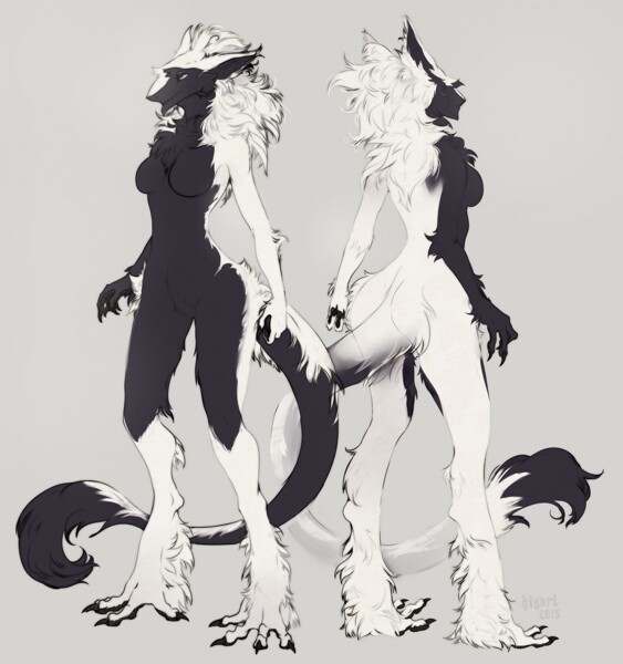 Sergal lady for Alyndati by Kiguri.