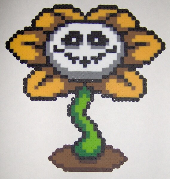  Sprite Flowey - Undertale - Hama beads - pixel art : Handmade  Products