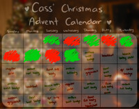 Cass' Holiday Advent Calendar [6/31 SLOTS OPEN]