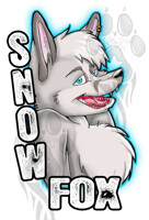 Snow-Fox Badge by Lithium