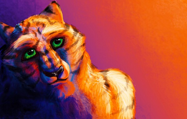 Neon Tiger by SephrenDemon -- Fur Affinity [dot] net