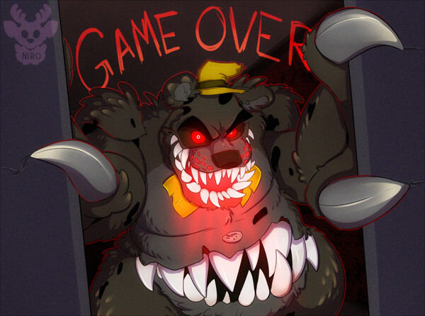 fnaf 4 nightmare fredbear by Fredbear7938 -- Fur Affinity [dot] net