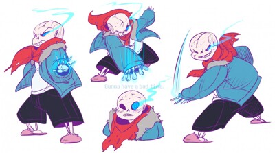 Sans battle by Mizu-wolf -- Fur Affinity [dot] net