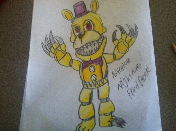 Nightmare Fredbear by tailsdollterror -- Fur Affinity [dot] net