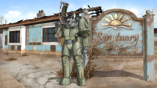 ...X-01 power armor, in Sanctuary Hills from Fallout 4.. I really en ... 