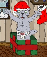 Digital gift art- Christmas 2015 gift for Kit Wolf