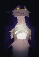 Christmas lighting up Rens dark world...