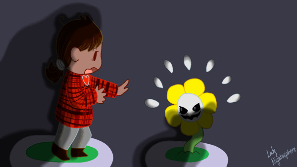 Undertale FanArt - Flowey and OC by Undertale-Fans -- Fur Affinity [dot] net