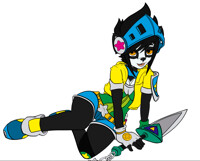 Riven's Cosplay (LOL arcade V, flat color)