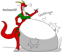 guilmona in bigger belly