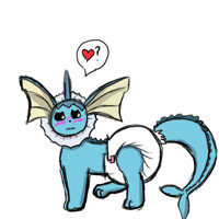 Vaporeon Diapered! 