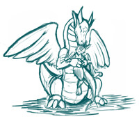 INFLATABLE DRAGON SNUGGLE TIME! 