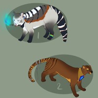 Fossa and civit adoptable 