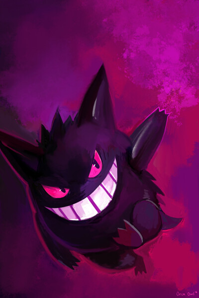 Shiny Gengar White Alternate by StudioFluff -- Fur Affinity [dot] net