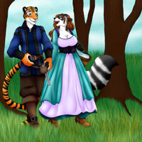 Zervon and Calliope enjoy a day at Pensic