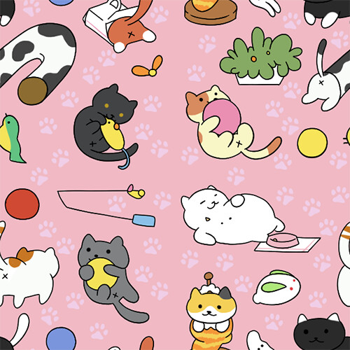 First: Neko Atsume Tumblr Theme Background. Second And Third: Neko