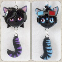 Aardwolf keychains!! <3