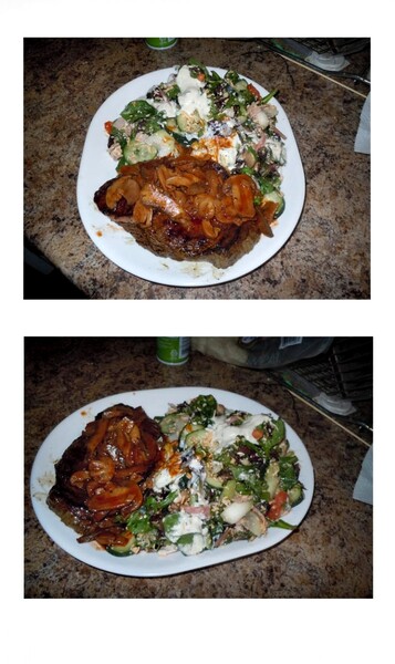 Sauteed Mushroom Steak Dinner by FACCC -- Fur Affinity [dot] net Sauteed Mushroom Steak Dinner by FACCC