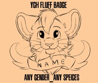 [YCH] Fluff Badge ($8 CLOSED (All Complete) 