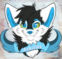 [YCH] CyberJolteon (Achilles Fluff Badge)