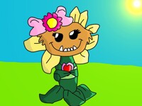 Primal Sunflower is Cute! - Plants vs Zombies 2 