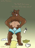 Circus otter "thief taker"
