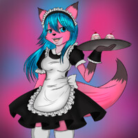 Furry maid. Фурри горничная. Фурри кошка горничная. Фурри девушки горничные. Фурри в костюме горничной.