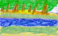 River with forest