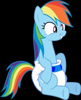 Diapered rainbow friends by Fire_Squid_cookie -- Fur Affinity [dot] net