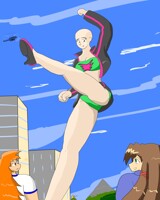 Elina's giant high kick