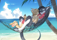 Two in a hammock