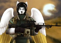 Battlefield Winged Wolf :Commission: