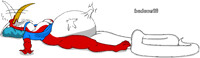 sleeping and swallow