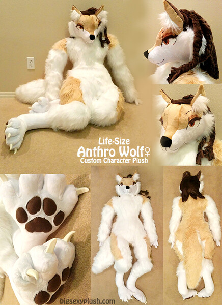 custom wolf plush