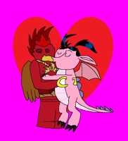 Flinx and Haley kissing