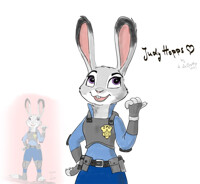 Practice sketch - Judy Hopps