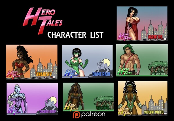 Patreon Hero Tales Character Chart By Rabiestlagomorph Fur 