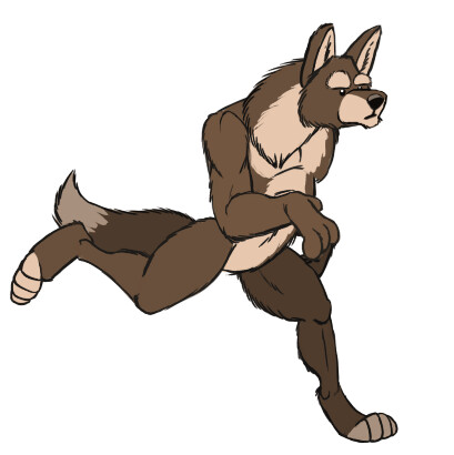 Werewolf running ANIMATION by Zezil -- Fur Affinity [dot] net